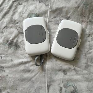 Oxo White and Gray Kids Wipe Dispensers